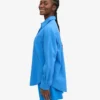 Bio-Oversize-Hemd – Pazifikblau