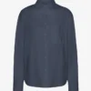 Bio-Oversize-Hemd – Petrolblau