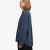 Bio-Oversize-Hemd – Petrolblau