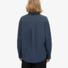 Bio-Oversize-Hemd – Petrolblau