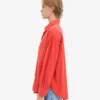Bio-Oversize-Hemd – Red Tangerine