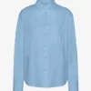 Bio-Oversize-Hemd – Seaside Blue