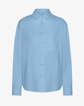 Bio-Oversize-Hemd – Seaside Blue