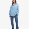 Bio-Oversize-Hemd – Seaside Blue