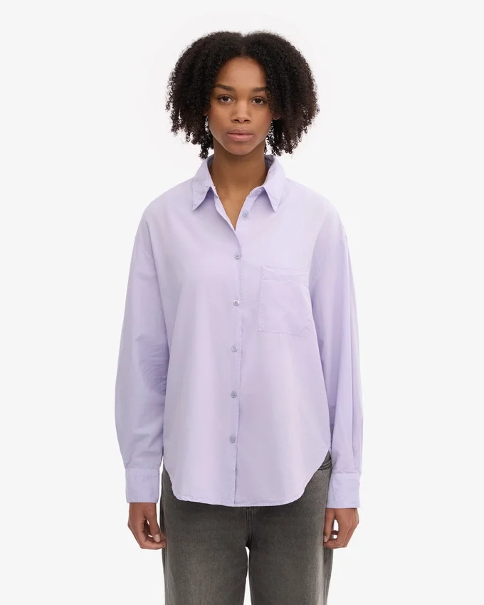Bio-Oversize-Hemd – Soft Lavender