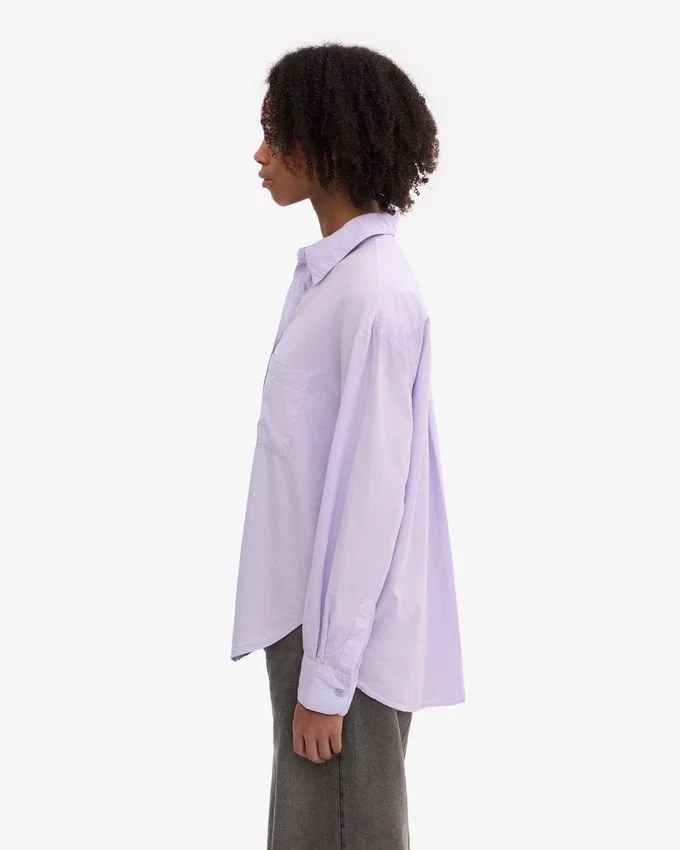 Bio-Oversize-Hemd – Soft Lavender