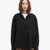 Bio-Oversize-Hemd – Tiefschwarz