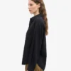 Bio-Oversize-Hemd – Tiefschwarz