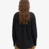 Bio-Oversize-Hemd – Tiefschwarz