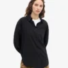 Bio-Oversize-Hemd – Tiefschwarz