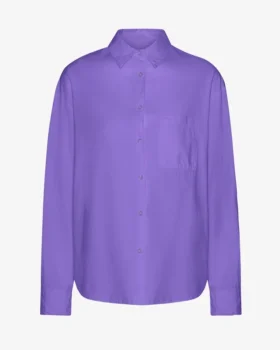 Bio-Oversize-Hemd – Ultraviolett