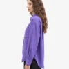 Bio-Oversize-Hemd – Ultraviolett