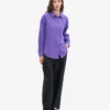 Bio-Oversize-Hemd – Ultraviolett