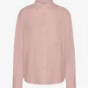 Bio-Oversize-Hemd – Verwaschenes Rosa