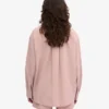 Bio-Oversize-Hemd – Verwaschenes Rosa