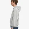 Bio-Oversize-Kapuzenjacke mit Reißverschluss – Ausgewaschenes Grau