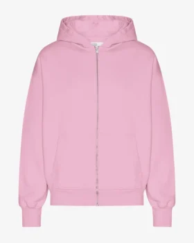 Bio-Oversize-Kapuzenjacke mit Reißverschluss – Kirschblüte
