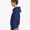 Bio-Oversize-Kapuzenjacke mit Reißverschluss – Marineblau