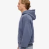 Bio-Oversize-Kapuzenjacke mit Reißverschluss – Neptune Blue