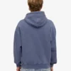 Bio-Oversize-Kapuzenjacke mit Reißverschluss – Neptune Blue