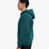Bio-Oversize-Kapuzenjacke mit Reißverschluss – Ozeangrün
