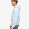 Bio-Oversize-Kapuzenjacke mit Reißverschluss – Polarblau