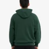 Bio-Oversize-Kapuzenjacke mit Reißverschluss – Smaragdgrün