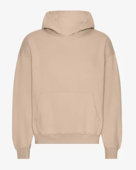 Bio-Oversize-Kapuzenpullover – Austerngrau