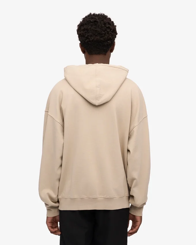 Bio-Oversize-Kapuzenpullover – Austerngrau