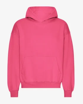 Bio-Oversize-Kapuzenpullover – Bubblegum-Pink