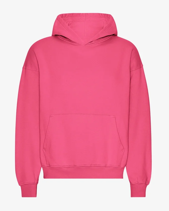 Bio-Oversize-Kapuzenpullover – Bubblegum-Pink