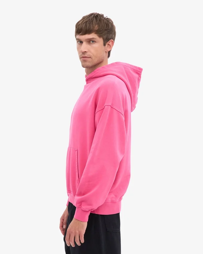 Bio-Oversize-Kapuzenpullover – Bubblegum-Pink