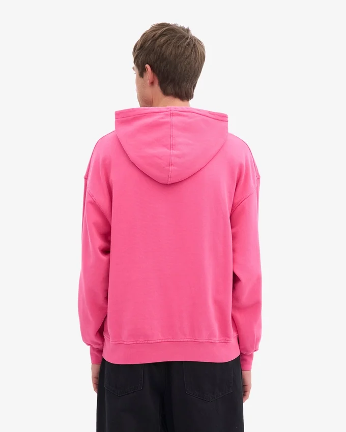 Bio-Oversize-Kapuzenpullover – Bubblegum-Pink