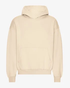 Bio-Oversize-Kapuzenpullover – Elfenbeinweiß