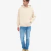 Bio-Oversize-Kapuzenpullover – Elfenbeinweiß