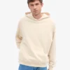 Bio-Oversize-Kapuzenpullover – Elfenbeinweiß