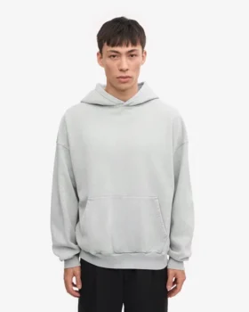 Bio-Oversize-Kapuzenpullover – Faded Grey
