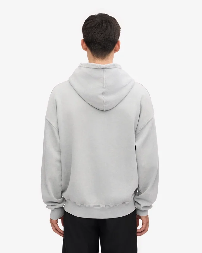 Bio-Oversize-Kapuzenpullover – Faded Grey