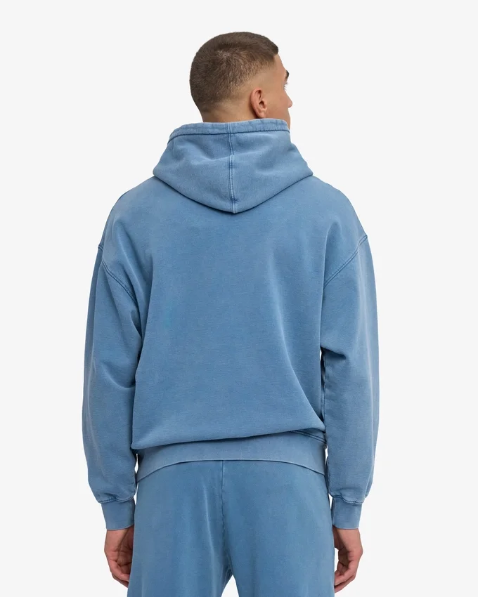 Bio-Oversize-Kapuzenpullover – Faded Indigo