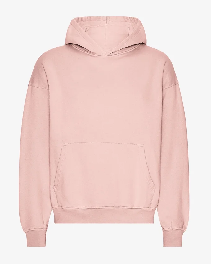 Bio-Oversize-Kapuzenpullover – Faded Pink