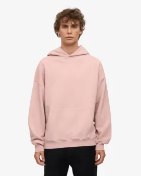 Bio-Oversize-Kapuzenpullover – Faded Pink