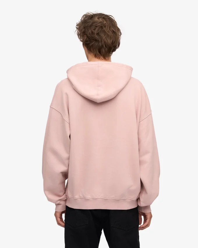 Bio-Oversize-Kapuzenpullover – Faded Pink