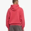 Bio-Oversize-Kapuzenpullover – Faded Red