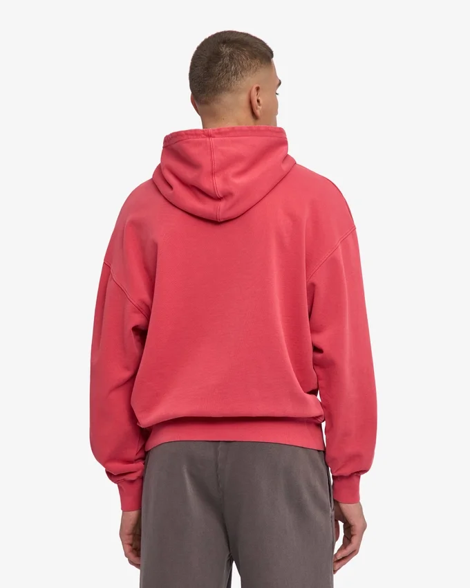 Bio-Oversize-Kapuzenpullover – Faded Red