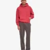 Bio-Oversize-Kapuzenpullover – Faded Red