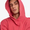 Bio-Oversize-Kapuzenpullover – Faded Red