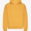 Bio-Oversize-Kapuzenpullover – gebranntes Gelb