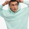 Bio-Oversize-Kapuzenpullover – Hell-Aqua