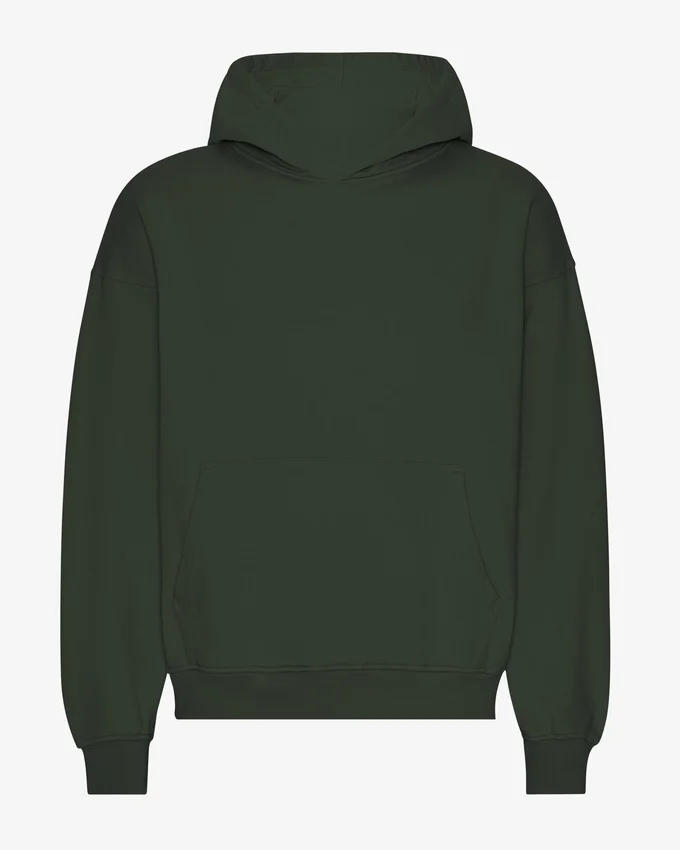 Bio-Oversize-Kapuzenpullover – Jägergrün