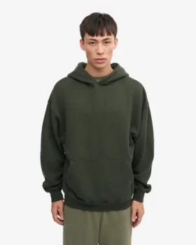 Bio-Oversize-Kapuzenpullover – Jägergrün